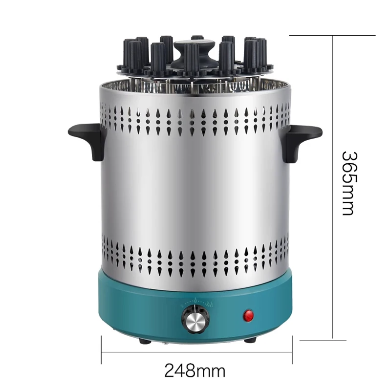 ماكينة شواء دوارة أوتوماتيكية بدون دخاني شواية باربيكيو كهربائية فرن كباب شواية باربيكيو منزلية 220 فولت