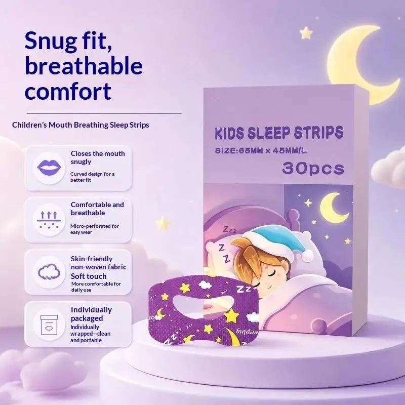 30Pcs Mouth Tape Sleeping Strip Anti-Snoring Mouth Breathing Tape To Improve Sleep Mouth Stickers For Snoring Lip Patches