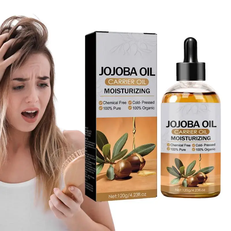 Jojoba Oil for Hair Hair Strengthening Mild Oil with Jojoba Dry Hair Nourishment Oil for Hair Salon Vacation Home Traveling