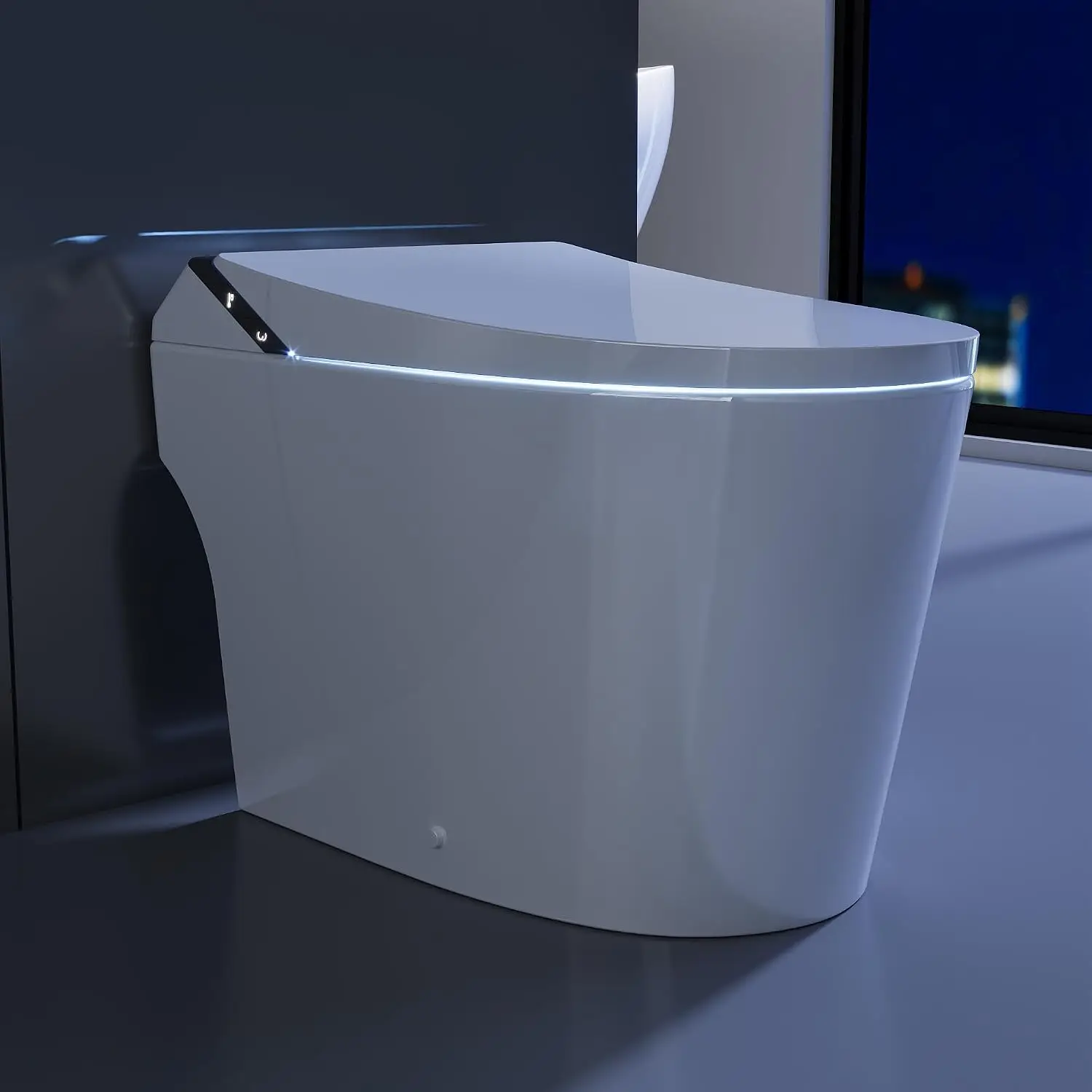 Artistic Smart Toilet Bidet, Bubble Wash, Auto Dual Flush, Foam Shield, Pump-Assisted, Instant Warm Water,, Customized
