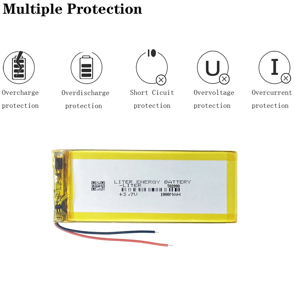 702990 3.7V 1900MAH 703090 Polymer Lithium Li-Po Rechargeable Battery For GPS DVD E-book Tablet PC mobile phone power bank