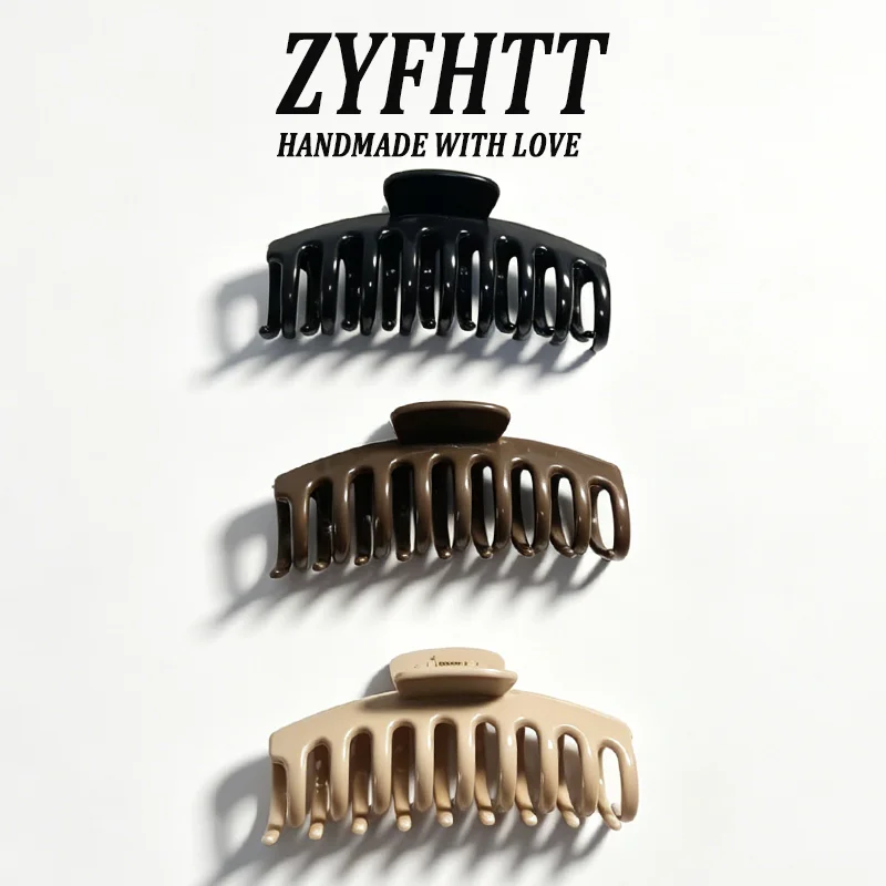 1/5 Stück ZYFHTT Weiche Silikon-Haarspange für Frauen, Täglicher Gebrauch, Koreanischer Stil, Haifischklammer, Modische Mädchen-Haarspange – Detail 10