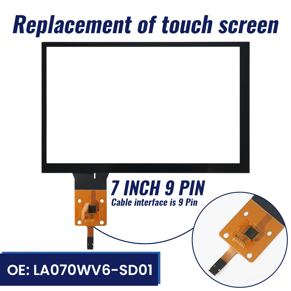 LA070WV6 SD01 7 Inch Glass Touch Screen for Chevrolet MyLink 2 DVD Audio Multimedia Player Navigation Radio