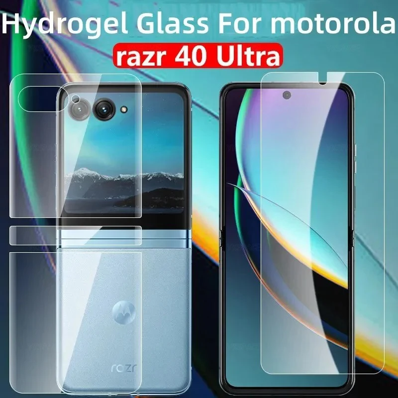 Front Back Clear Soft Hydrogel Film For Motorola Moto Razr Plus 2025 2024 2023 2022 60 50 40 Ultra Matte Screen Protector