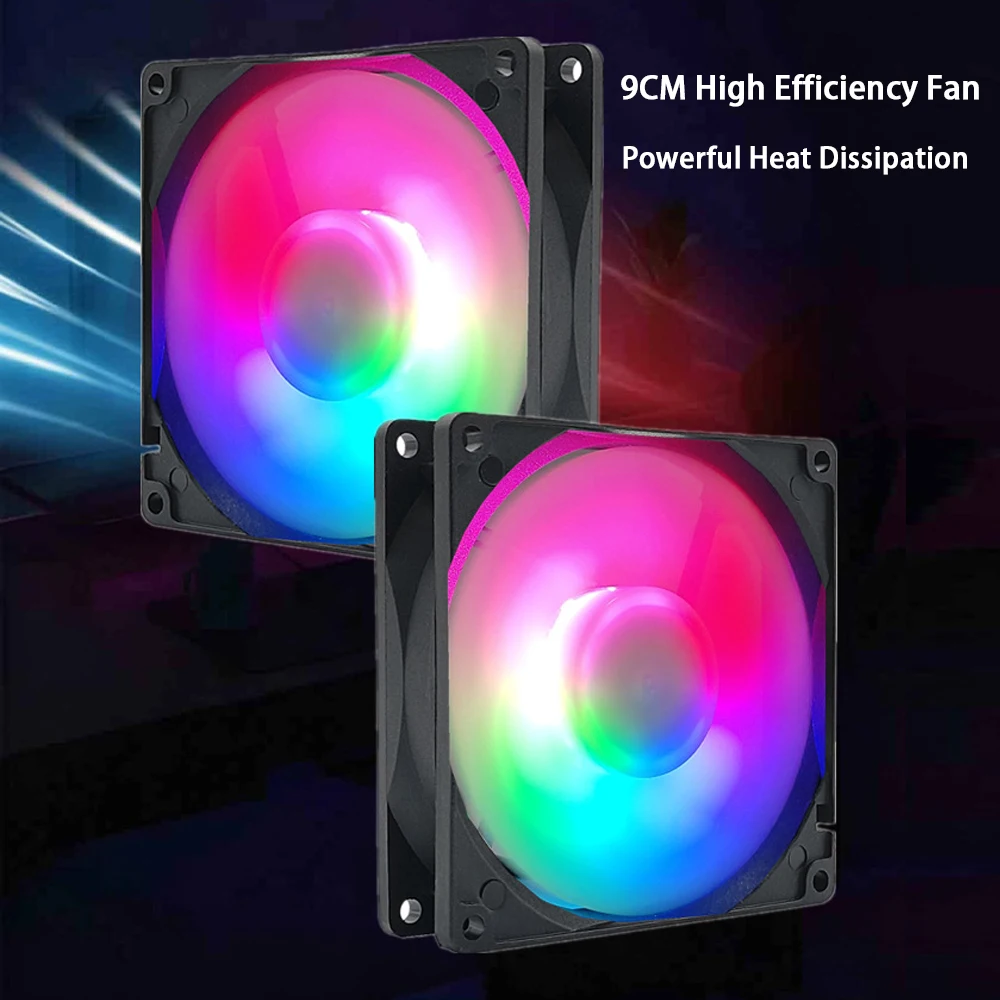 4 Heat Pipe CPU Air Cooler 9CM RGB Fan 4Pin PWM TDP 145W PC Cooling Fan for LGA115X 1200 1700 2011 2066 X79 X99 I5 I7 Processor