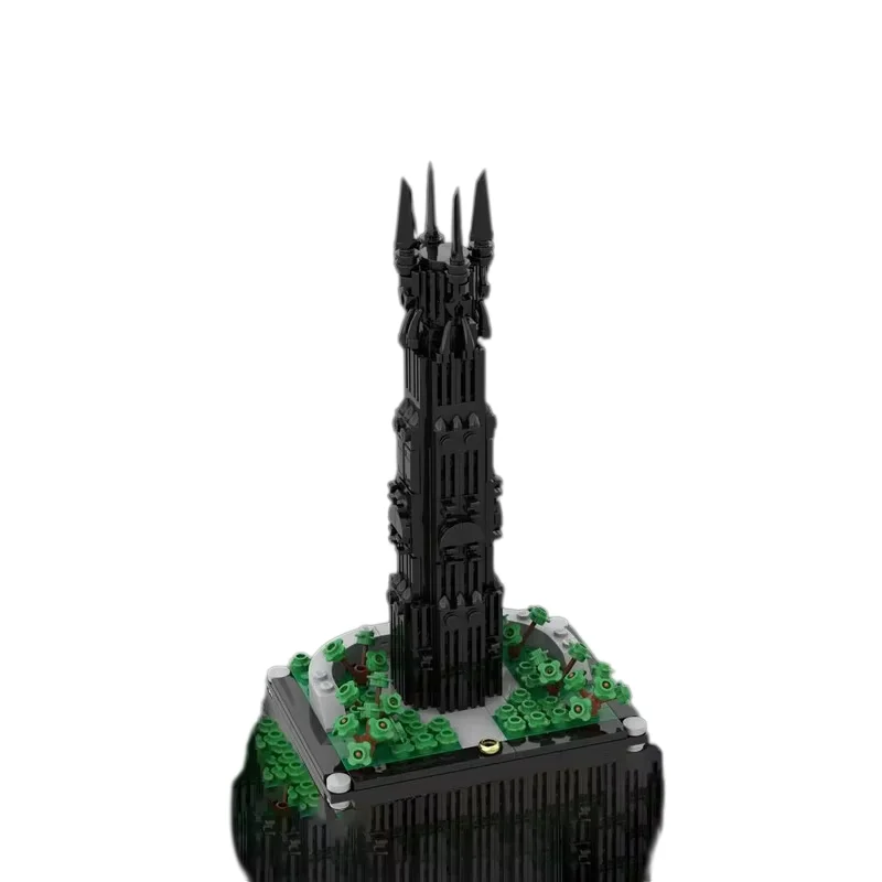 Custom MOC Building Blocks Set - Assemble the Iconic Isengard (Saruman’s) Tower Model, 341 Pieces - Imaginative Holiday Gift, Sk