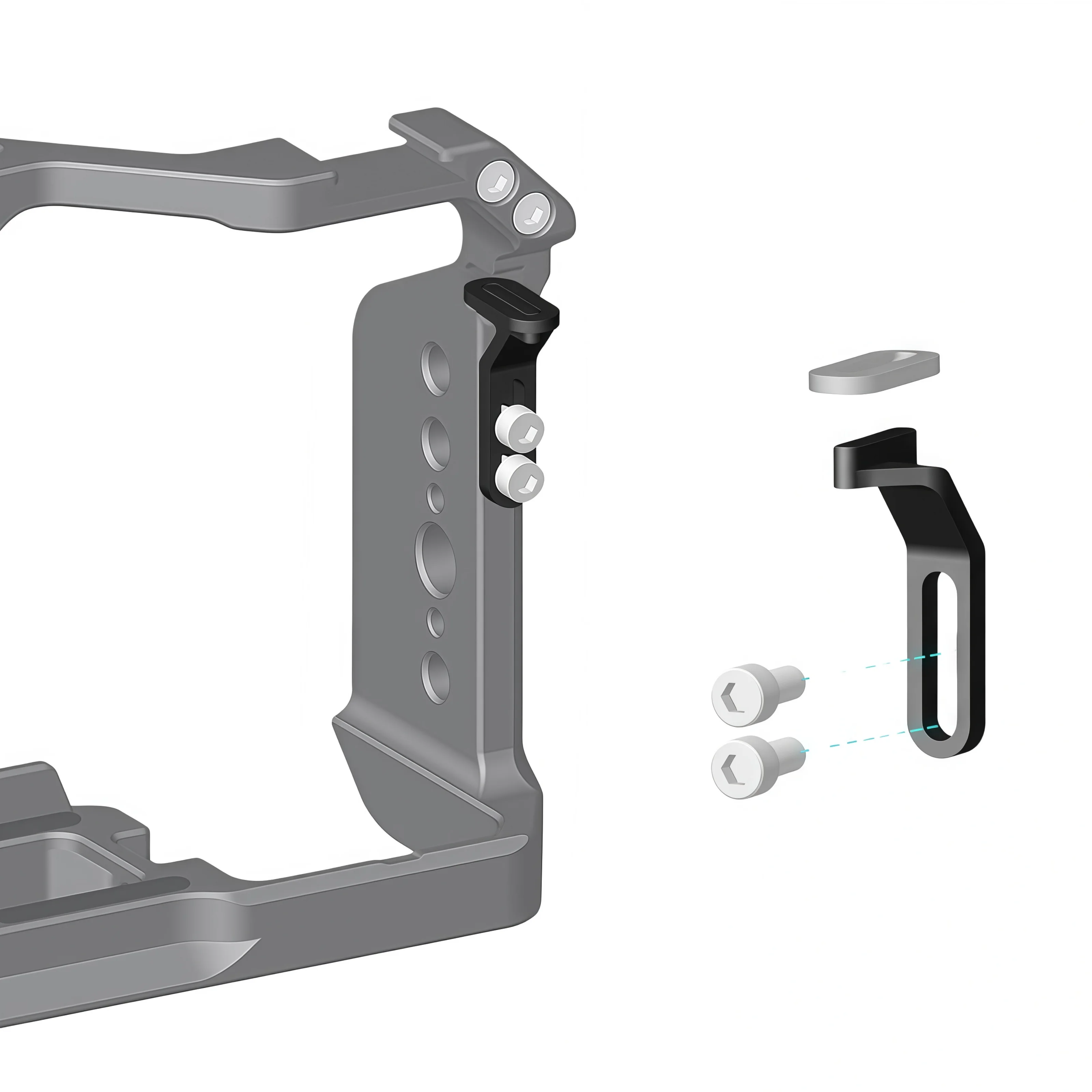 مثبت قفص الكاميرا سريع التحرير لهاتف Sony ZV-E10 II VLOG إطار حماية من الألومنيوم #3