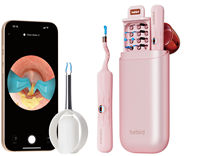 2025 Girl's Pink Bebird EarSight Plus I35R Wireless HD Visual Ear Cleaner /Camera | Clipable Tweezers & ENT Otoscope Home Use