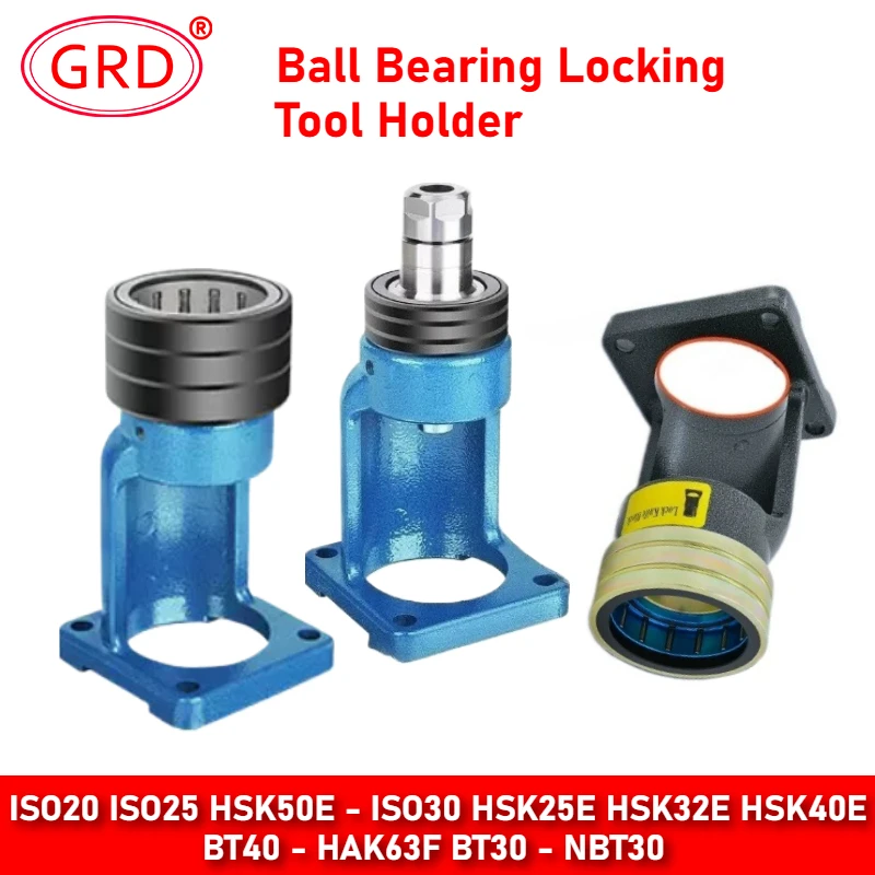 HSK25E HSK32E HSK40E HSK50E-ISO30 Ball Bearing Lock Cutter Seat BT30-NBT30 BT40-HAK63F Tool Holder Lock