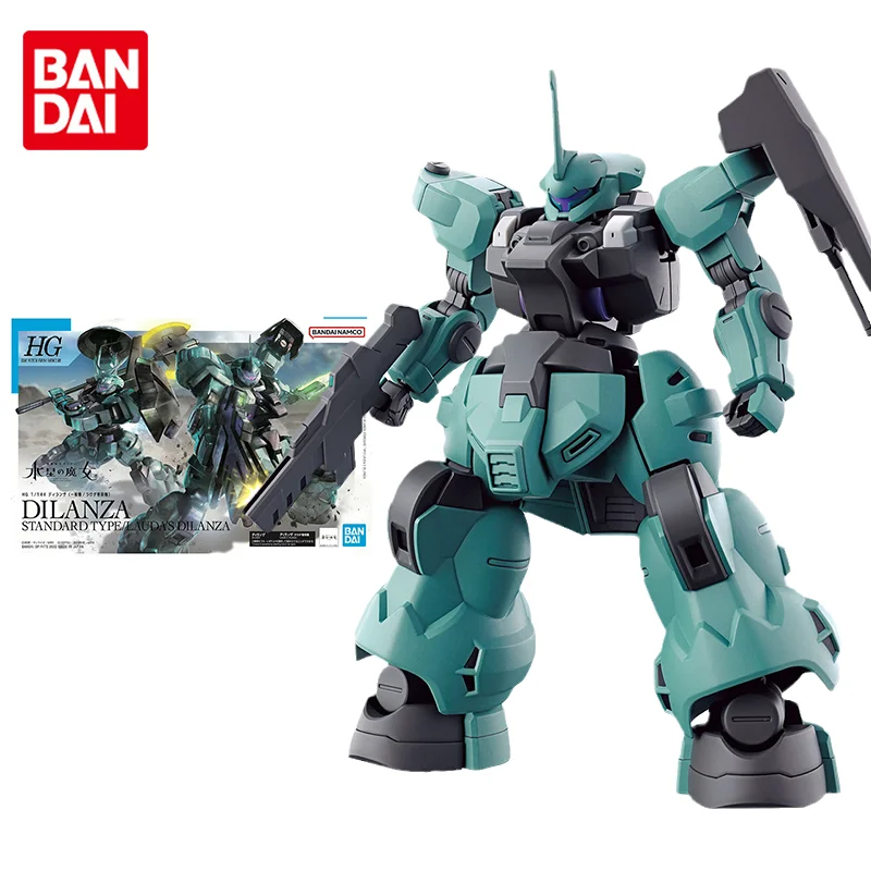 

Bandai Original Gundam Model Kit Anime Figure The Witch From Mercury HG DILANZA Action Figures Toys Gifts for Children