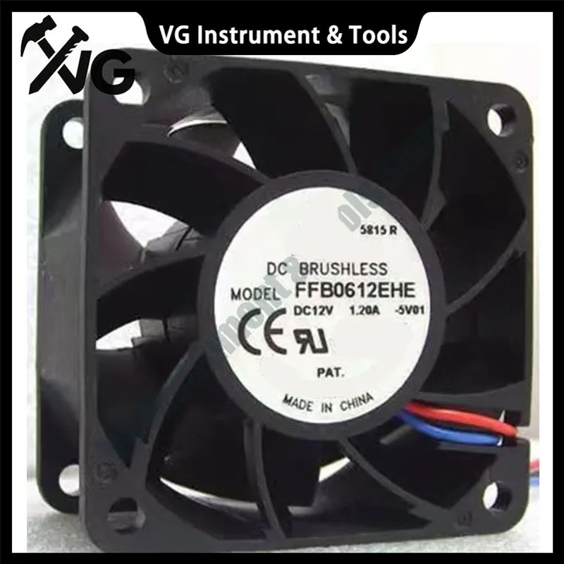 New For Cooling Fan FFB0612EHE DC 12V 1.2A Ball Bearing 6038 60*60*38mm 3-Wire
