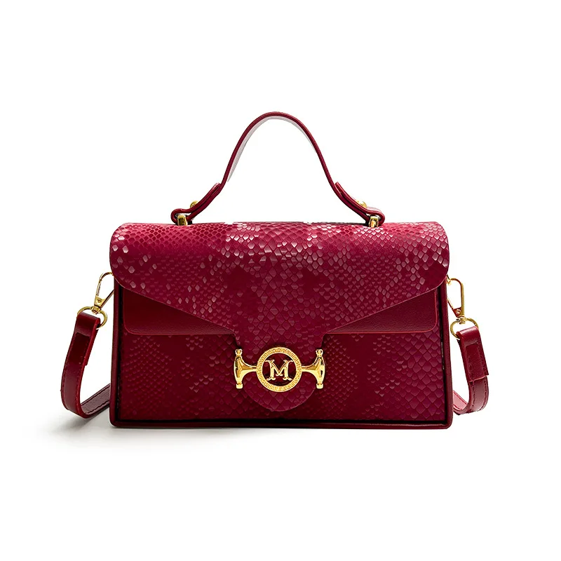 

2025 New Vintage Box Bag for Women Textured Leather Shoulder Bag with Top Handle, Minimalist Crossbody Purse for Daily Use