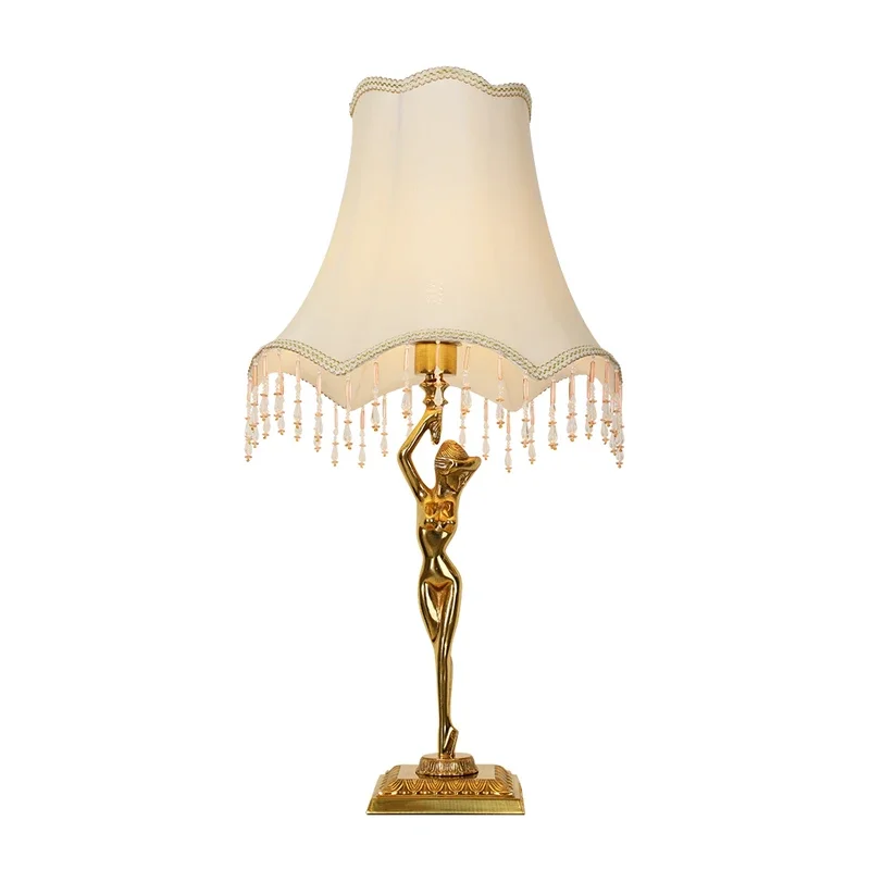 Promotional desk lamp for living room brass Italian style table lamps dedside lamp