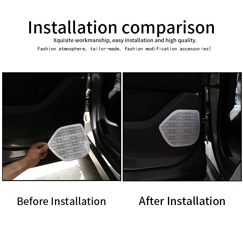 For Land Rover Range Rover Velar 2017-2022 Door Audio Speaker Decorative Strip Covers Stickers Trim Car Interior Accessories