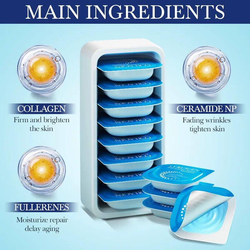 Collagen Anti-Wrinkle Repairing Moisturizing Pudding Mask: Nourishes, Brightens, Smooths, And Refines Skin.
