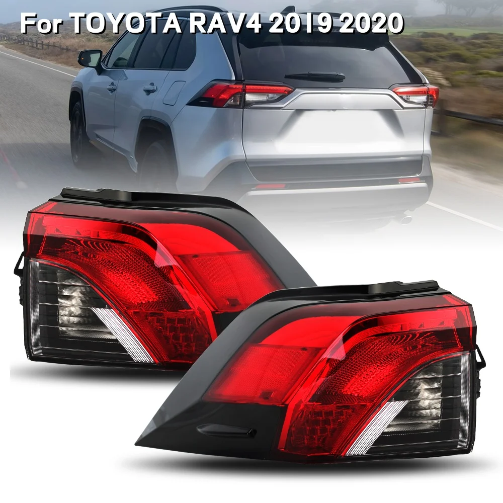 

Rear Light Tail Lamps For TOYOTA RAV4 2019 2020 US Version Running Taillight Stop Brake Light Signal Rear Lamps Assembly Parts
