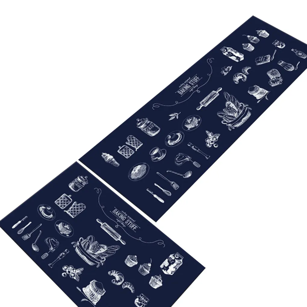 

2 шт./компл. квадратный напольный коврик для кухни, гостиной, ванной комнаты, противоскользящий маслостойкий водопоглощающий коврик