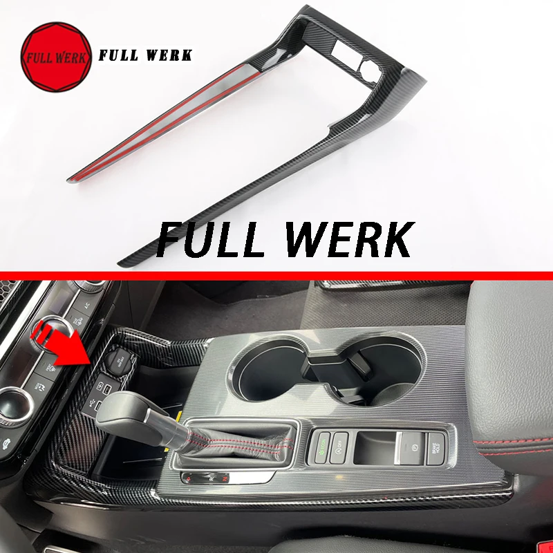 ABS Car Cigarette Lighter Gear Shift Panel Side Strip Trim Decoration Sticker Cover for Honda 11th Gen Civic 22 Interior Accesso