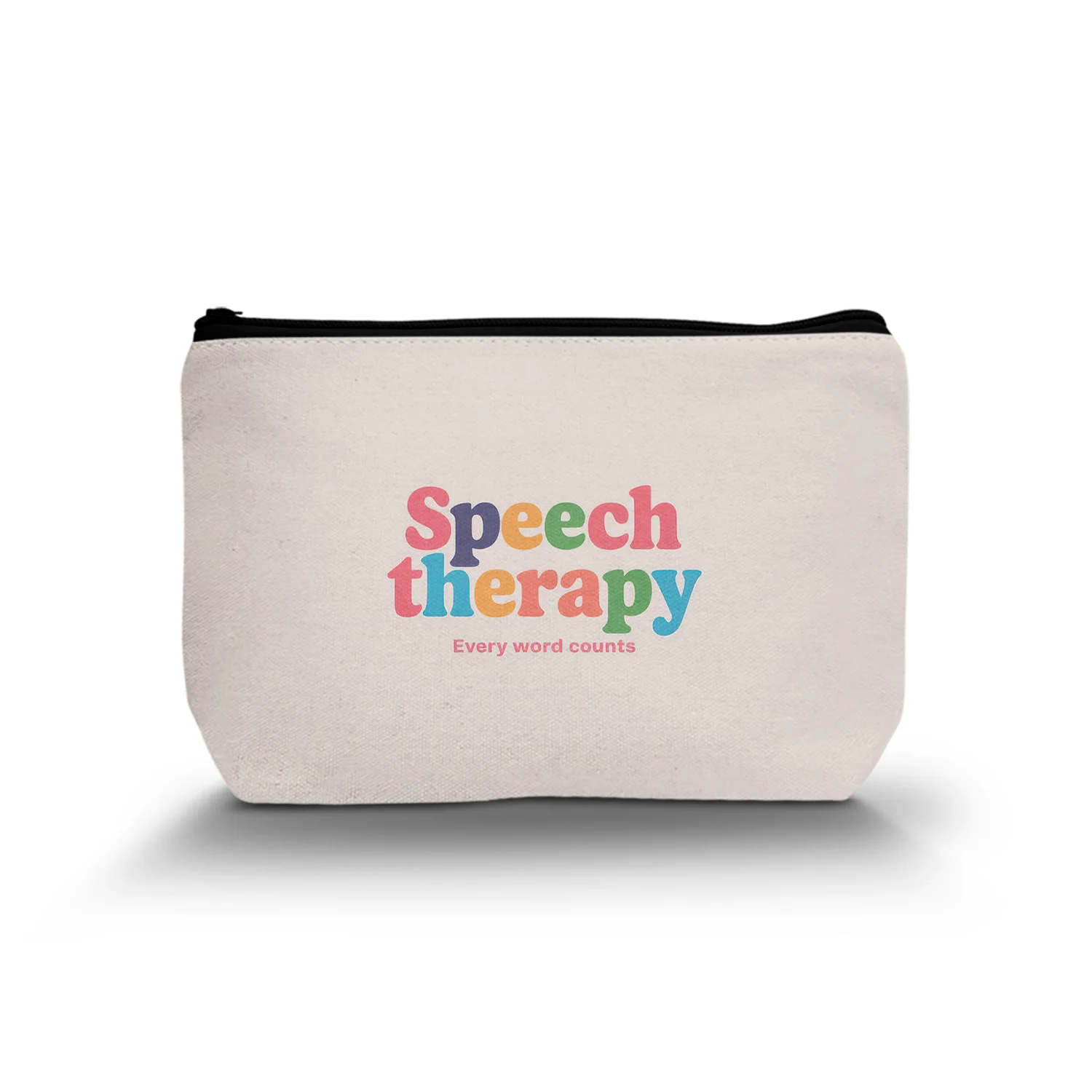 1Pc Inspirational Speech Therapist Multi-Function Cosmetic Bag Durable And Stylish Zipper Portable Women'S Cosmetic Bag For