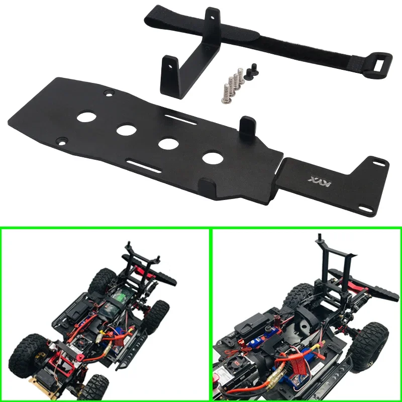 1 Set Simulation Metal Black Solar Panels for 1/10 RC Crawler Car Traxxas 324 Wheelbase TRX-4 Diy Parts