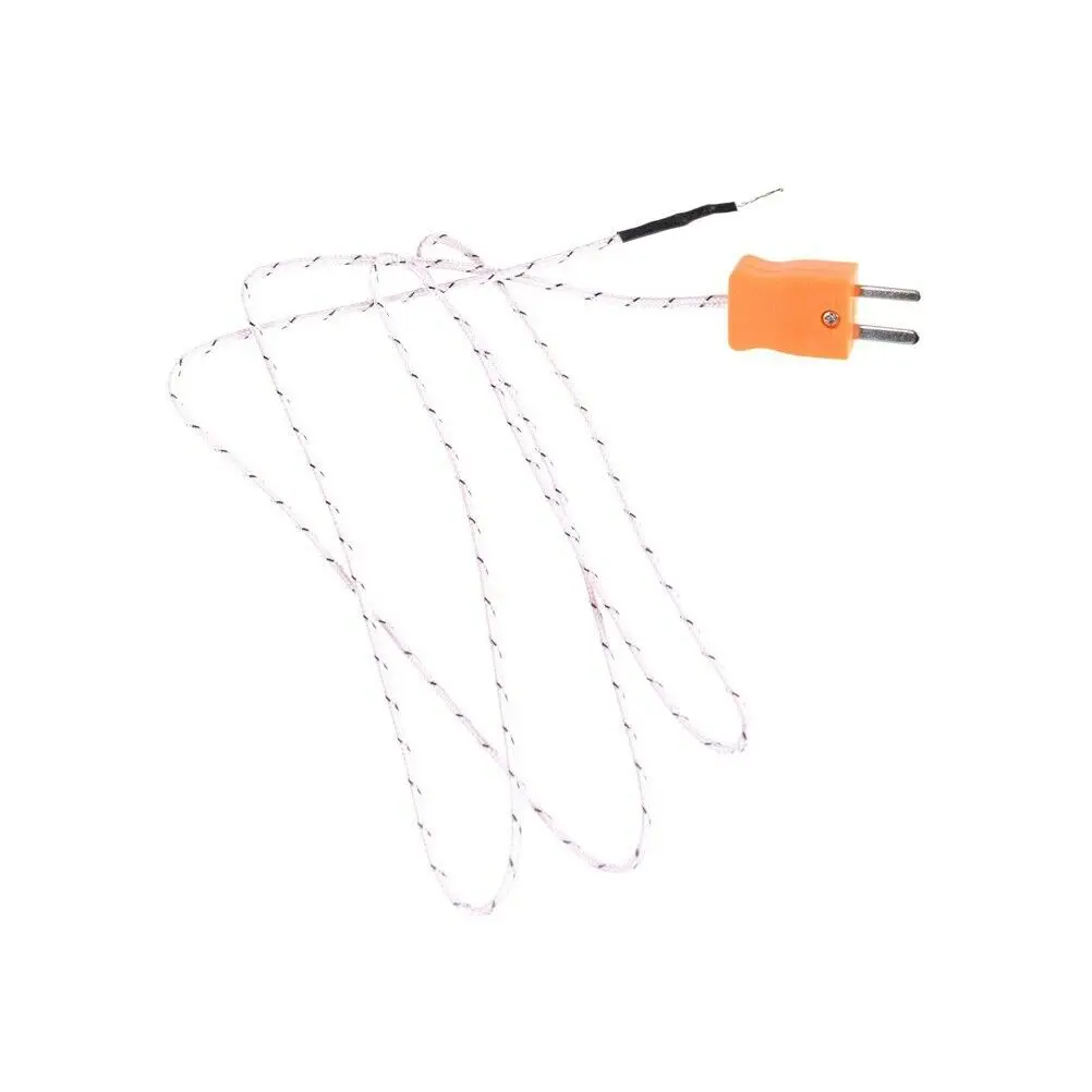 1M K-Type Thermocouple Probe Temperature Sensor for Digital Thermometer -20~500°C Fiberglass Cable Industrial Use