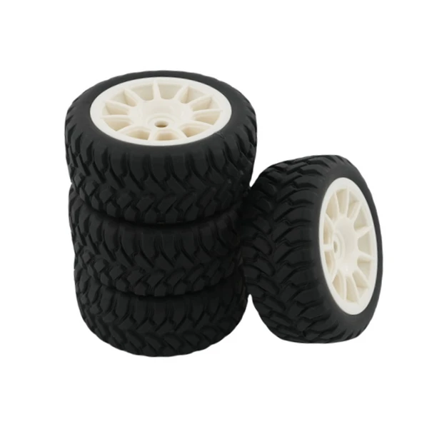 4Pcs 70mm Rally Car Rubber Tire Tyre Wheel For SY1201 SY1202 SY1203 SY1204 1/12 RC Rally Car Upgrade Parts Spare Accessories