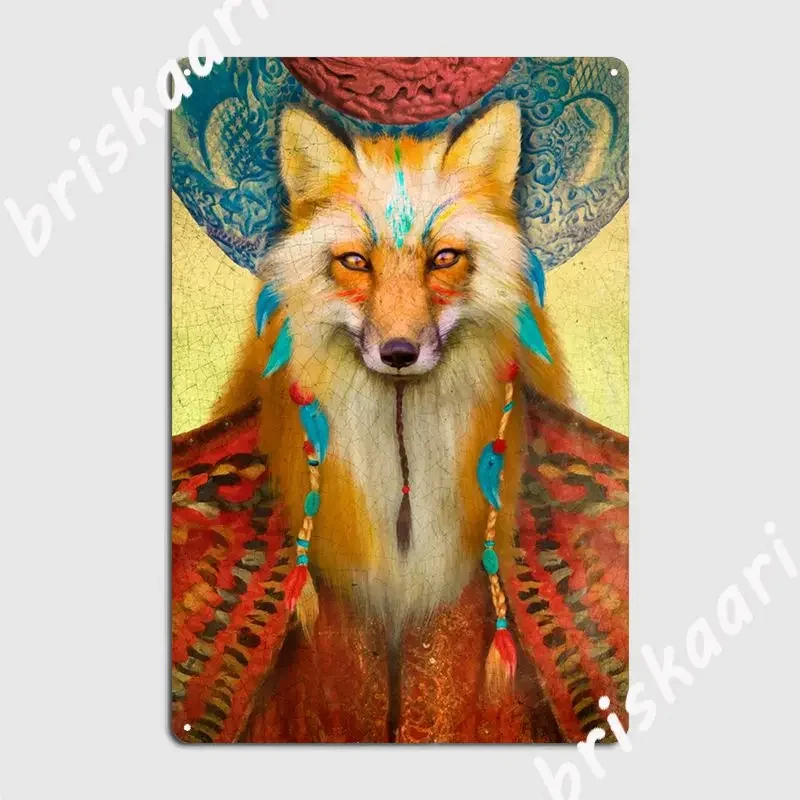 Wise Fox Metal Sign Club Club Bar Custom Poster Tin Sign Poster