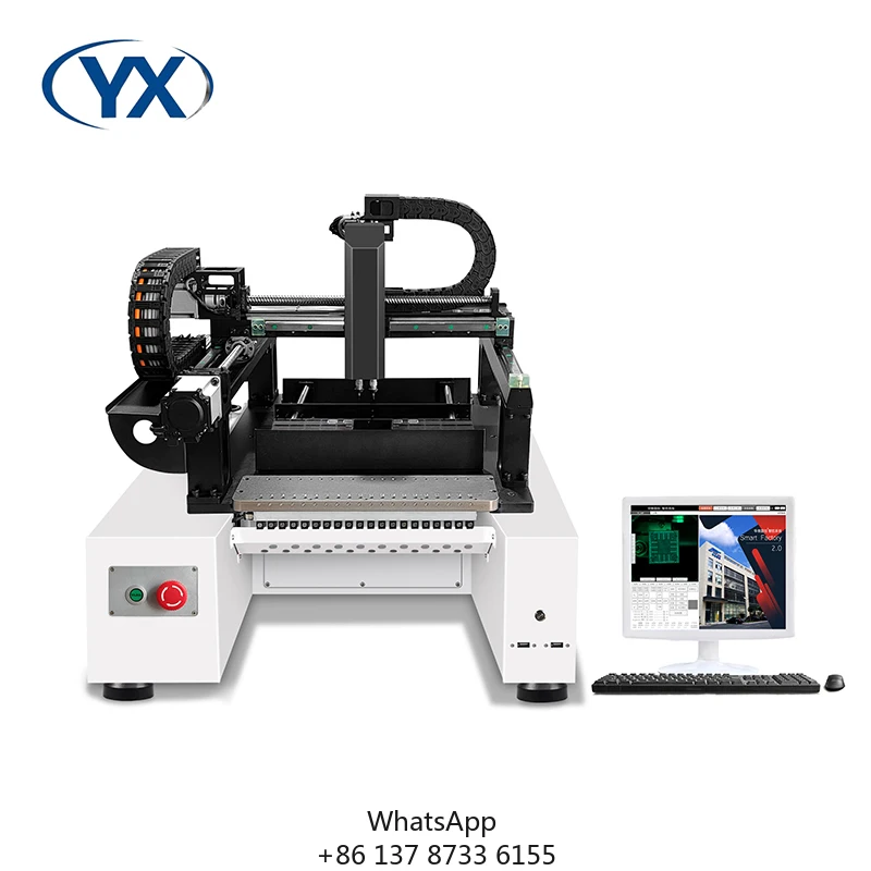 Factory Cheap Full Automatic 2 Heads LED Pick And Place Machine Pcb Making Machine Assembly High Precision Desktop SMT220