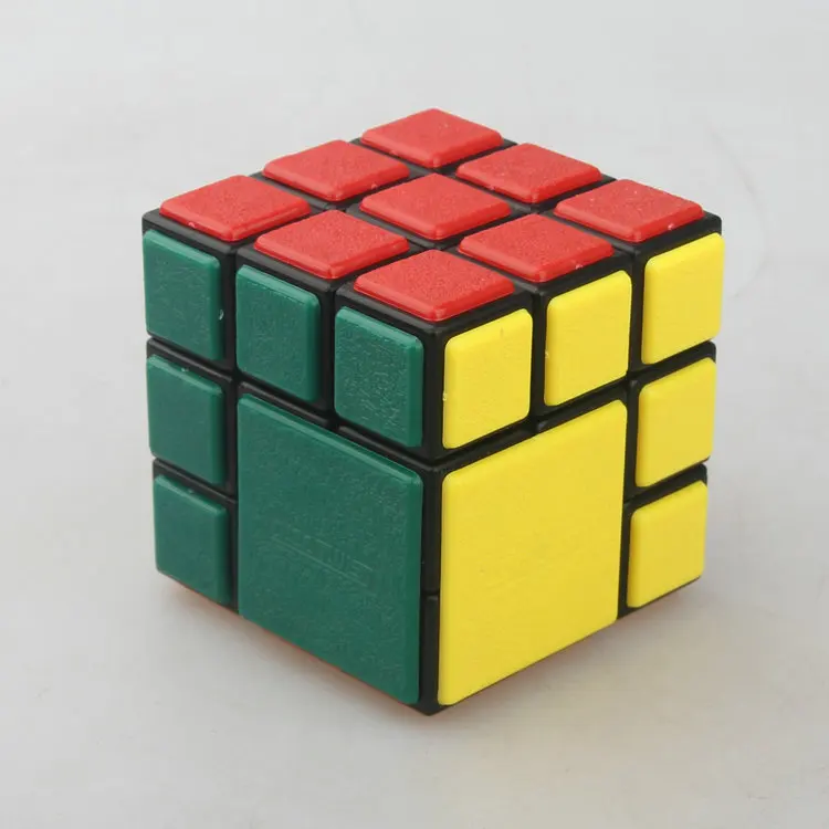 [ウィズダム] 3x3キューブ スムースピンバージョン ビッグヘッドバンドル 3x3マジックキューブ ブラックフューズドキューボ 回転制限付き 3x3キューボ フィジェットトイ