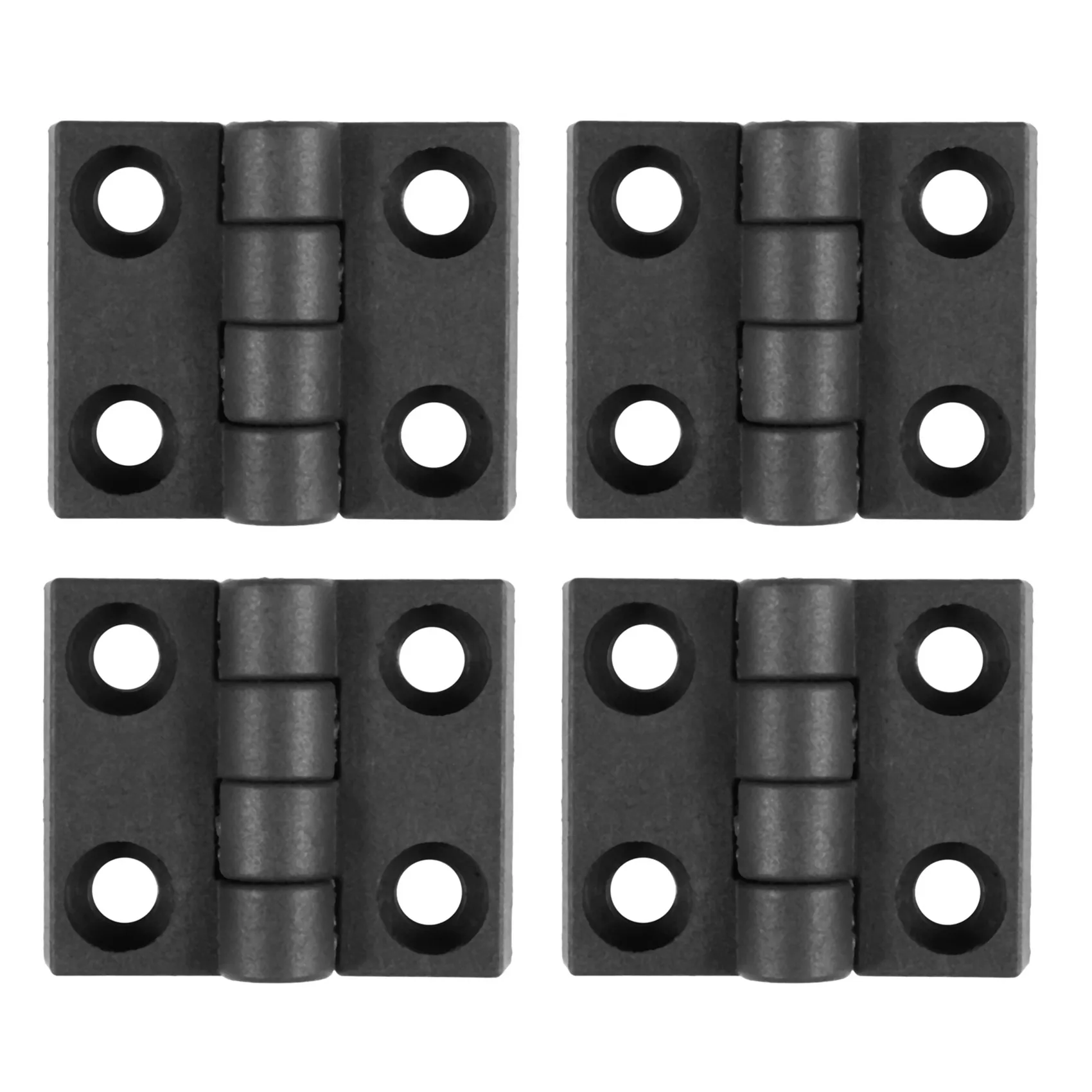 

VOFUN-4Pcs 63Mm X 50Mm Пластиковая петля для шкафа Дверные петли Петля черная