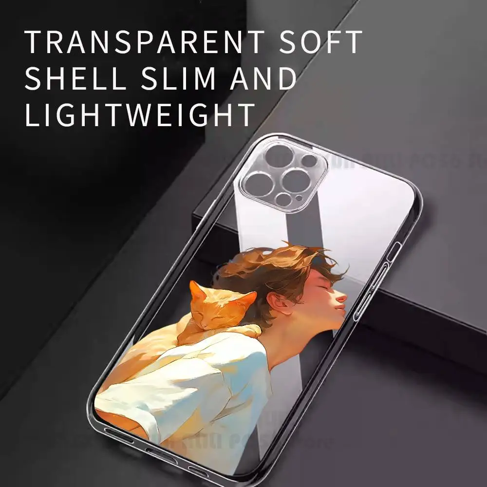 

Boy With Animals Phone Case For iPhone 17 16 15 14 13 12 11 Pro Max Mini Plus Antislip Shockproof Hard