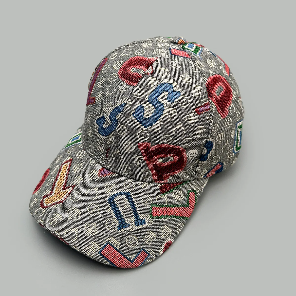 New Men Women Hardtop Retro Irregular Letters Baseball Hats Sunshade Personal Versatile Outdoor Peaked Caps Niche Fashion Casual