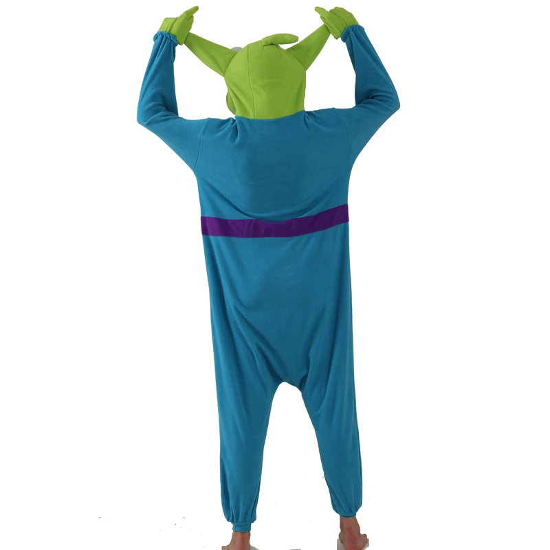 Fleece Full Body Clothes Alien Kigurumi Onesies For Adults Cosplay Costume Anime Sleepwear One-Piece Pijamas Christmas Halloween