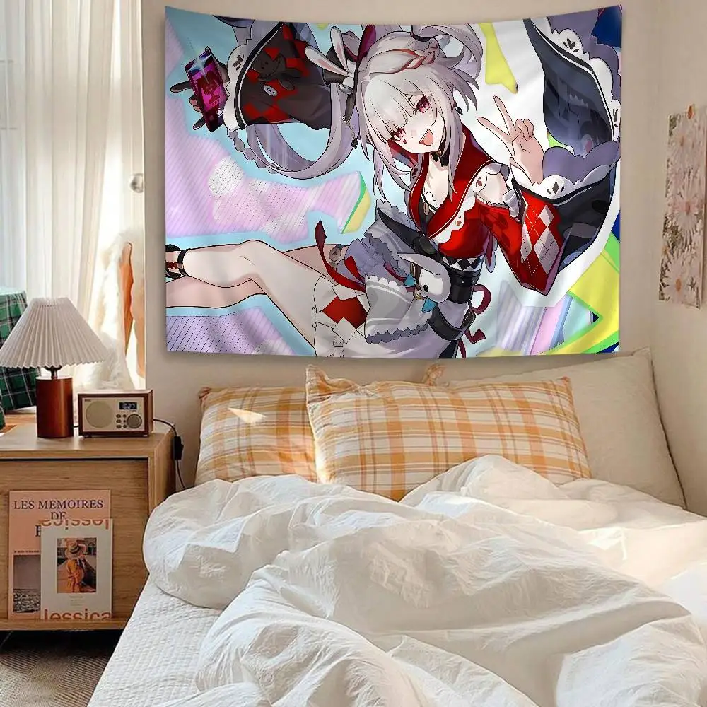 Game Honkai Star Rail Sparkle Hippie Wall Hanging Tapestries for Living Room Home Dorm Decor Art Home Decor