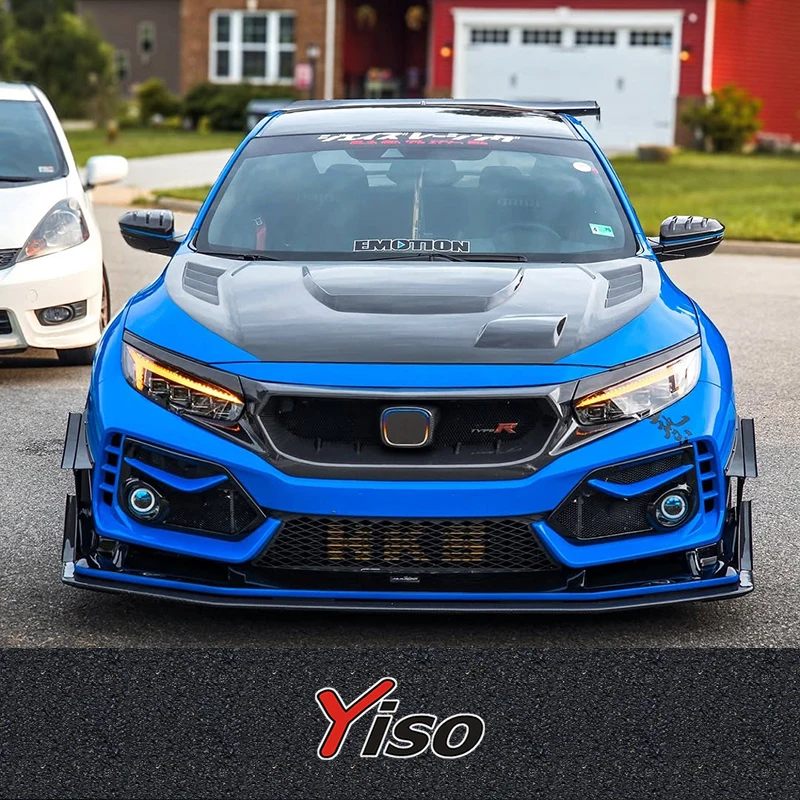 

Suitable for 10th generation Civic FK8 TYPER modified JS carbon fiber Civic FK8 grille Water tank cover
