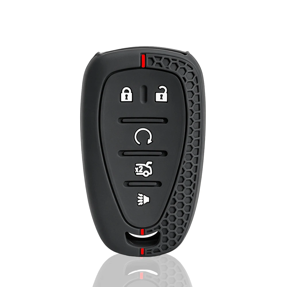 For Chevrolet Malibu Blazer Traverse Seeker Onix Equino Volt Bolt Trax Orlando Cruze Spark Sonic Silicone Car Key Case Cover view 4