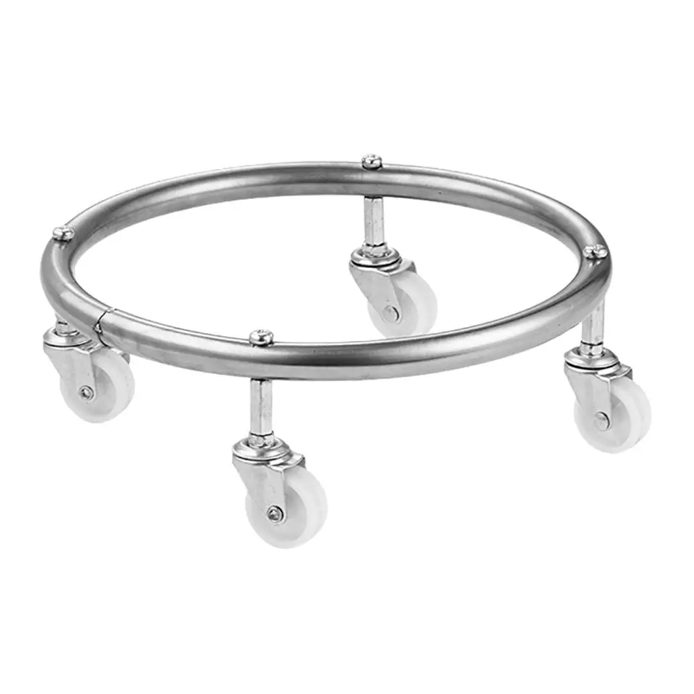 

Sturdy Gas Bottle Holder Propane Tank Stand Stainless Steel Bracket with Wheels for Home Restaurant Cylinder Gas TankBracket