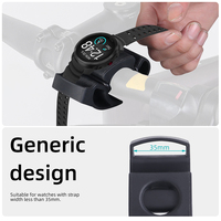 Bicycle Watch Mount Silicone Bike Handlebar Watch Holder Universal Riding Smart Watch Mount for TOMTOM/TICWATCH/SUUNTO Watch