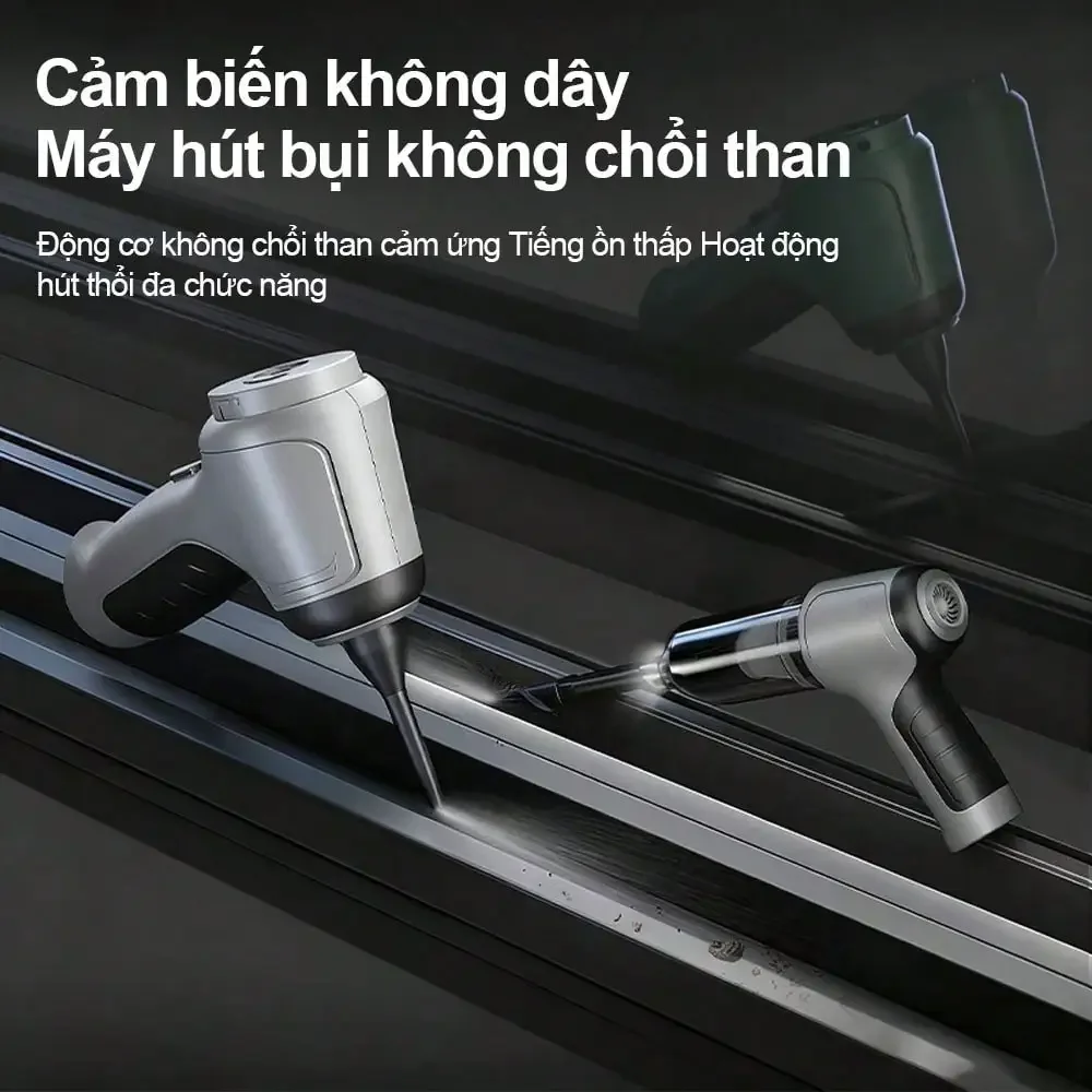 Portable Mini Car Vacuum Cleaner 15000PA Handheld Cordless Vacuum Cleaner 4000mAh Brushless Motor Suitable For Car, Home, Suction, Blowing, Extraction 3-Use Vacuum Cleaner view 2