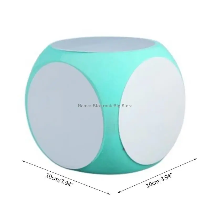 DIY Blank Write On/Wipe Off Portable Cleanable Blank Game Cubes for Classroom Teaching Outside