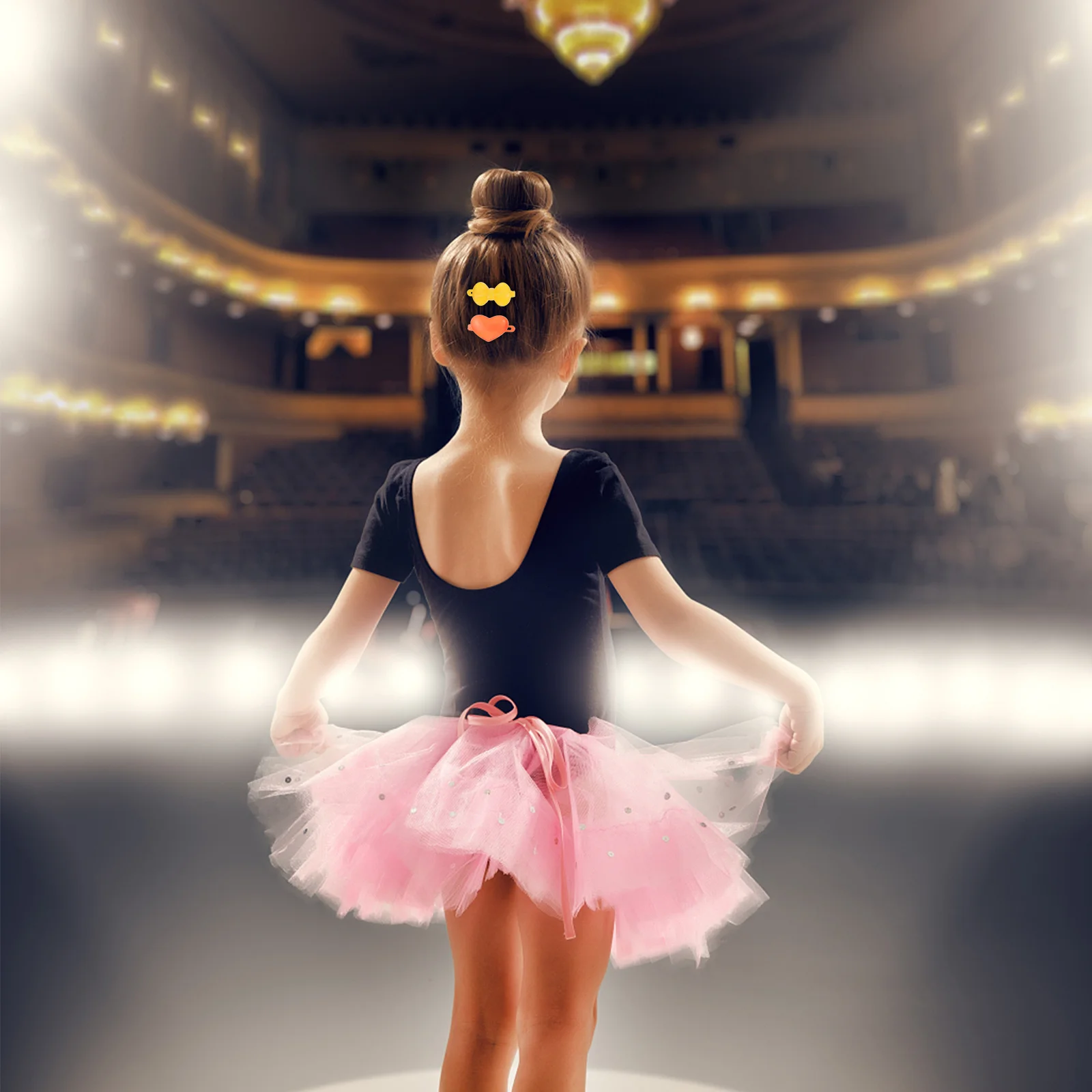 

50Pcs Cartoon Hairpins Plastic Colorful Hair Clips for Hair Accessories Plastic Colorful Hairpins