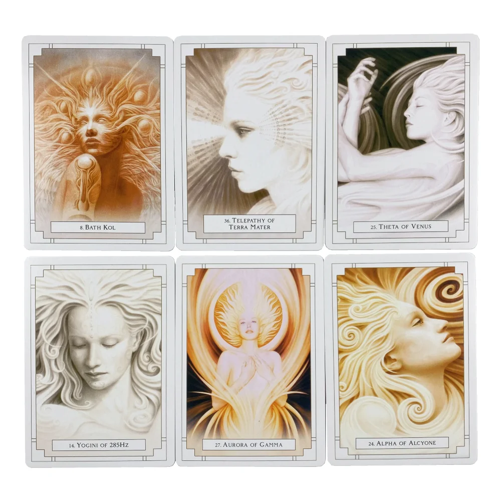 White Light Oracle Cards A 44 English Visions Divination Edition Enter The Luminous Heart Of Sacred Deck Borad Games