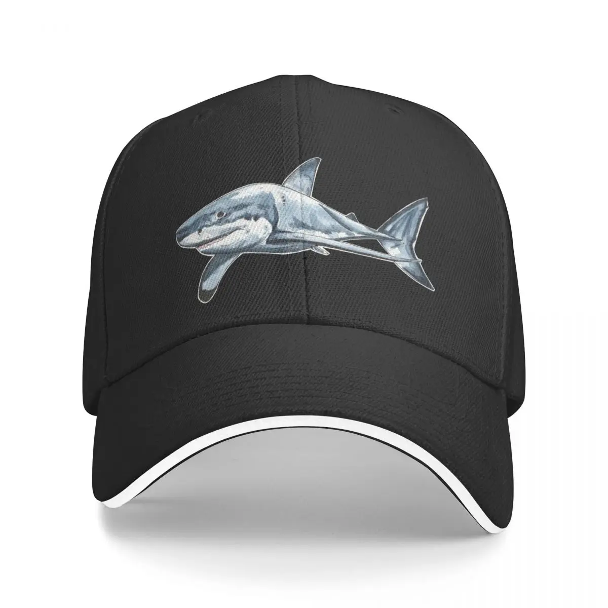 Great White Shark (Color) Baseball Cap Golf Wear hiking hat Brand Man cap Hood Baseball Men Women's