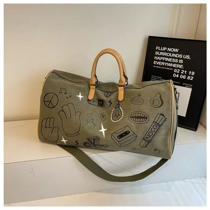 

Large capacity portable short distance travel bag with dry wet separation for sports and fitness sports bag