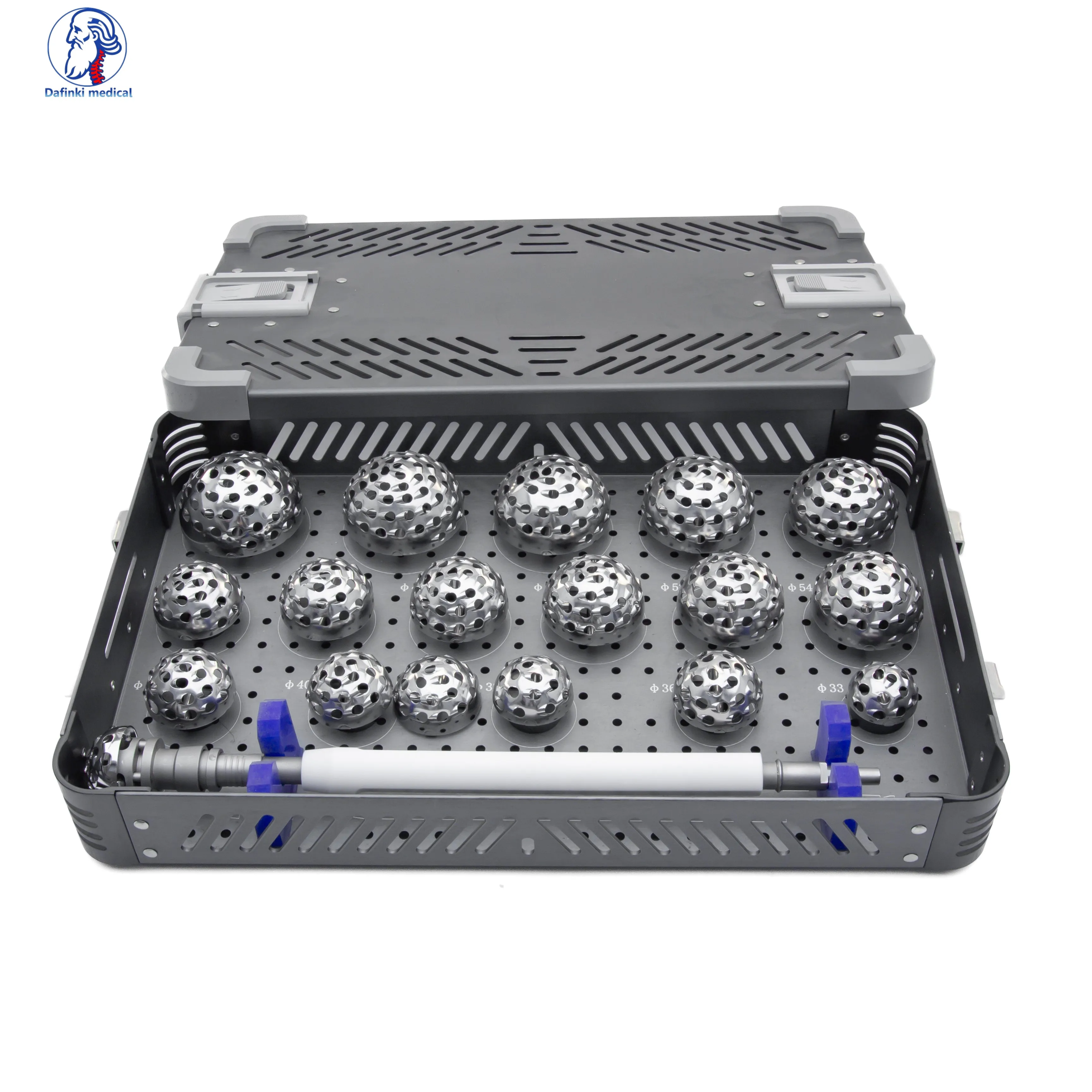 Titanium Acetabular Reamer Instrument Set for Veterinary Use