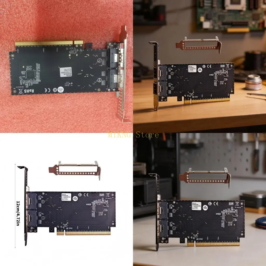 最大-64gbps-の迅速なデータ転送のための-pcie-16x-から-sff-8654-接続