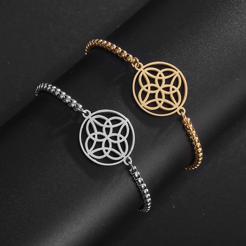 

Creative Ring Combination Stainless Steel Pendant Necklace Men and Women Fashion Party Accessories Gifts