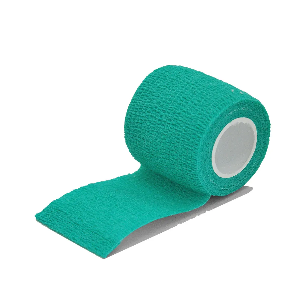 1/6/10 pcs green Gauze Medical Bandage Self-adhesive Breathable Elastic Bandages for Sports Fixing Finger Wrist Leg