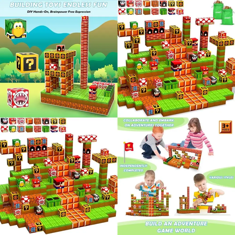 

200-Piece 3D Magnetic Building Blocks Set for Kids, STEM Toys, Ideal Gift for Ages 3-10