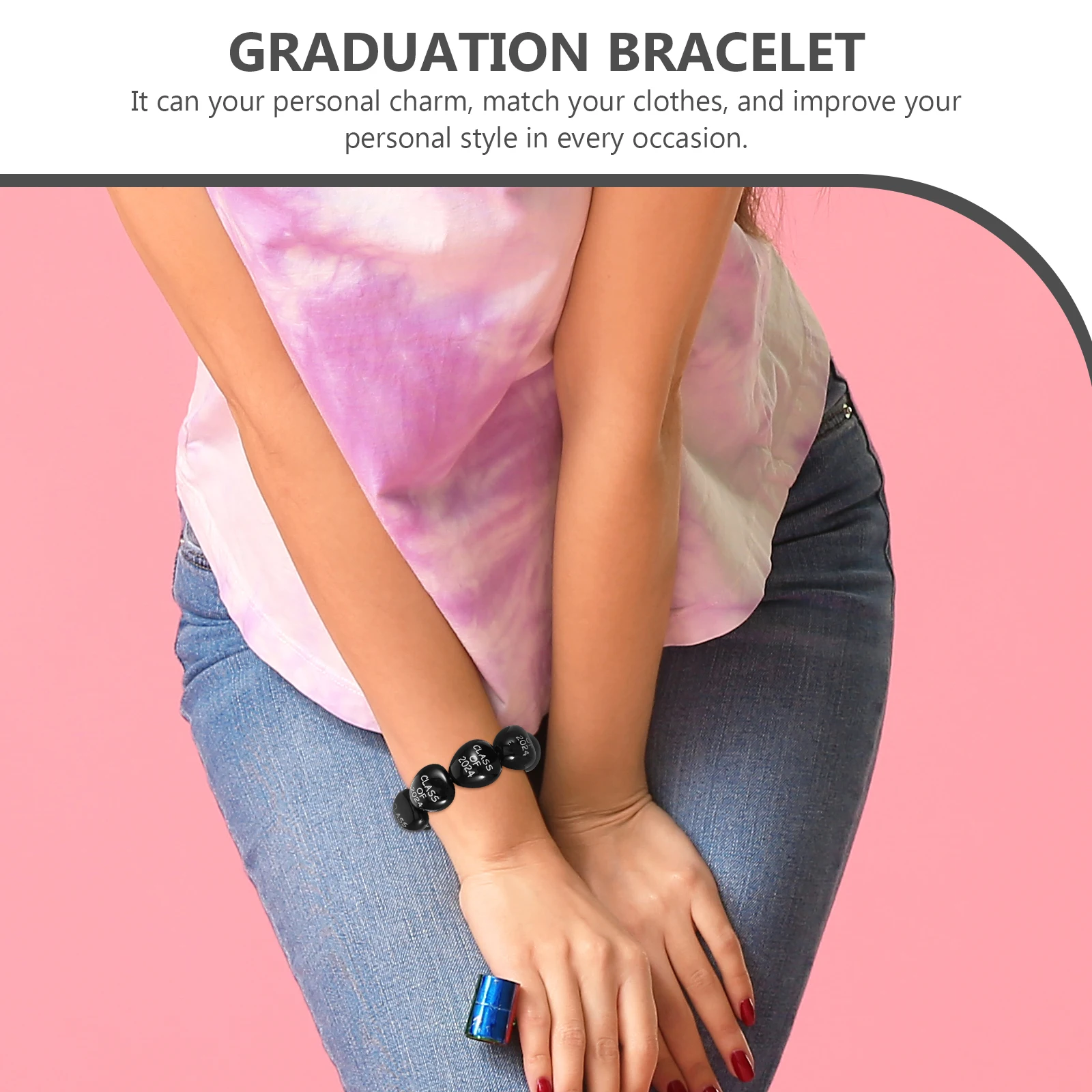 Imitatie Moer Ketting Afstuderen Decoratieve Armband 2024 Klasse Kralen Armband Nep Noten Feestaccessoires Student Geschenken